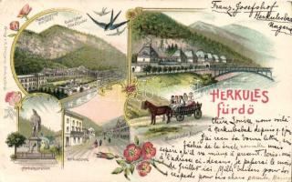 1898 Herkulesfürdő Litho (EK)