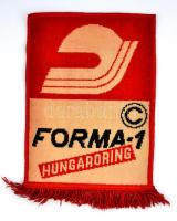 cca 1986-1990 Formula 1 Hungaroring szuvenír szőnyeg, jó állapotban, 63×45 cm