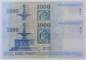 2015. 1000Ft (2x) "DD" egyugrásos sorszámkövetők T:I