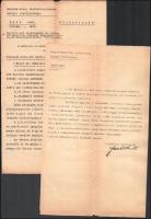 1919 Tanácsköztársaság Hadügyi Népbiztosság 5 db parancs és okmány