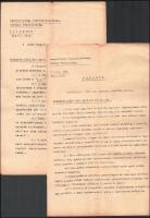 1919 Tanácsköztársaság Hadügyi Népbiztosság 5 db parancs és okmány