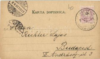 1897 (Vorläufer!!) Zagreb, Zágráb, Agram; Zrinjski trg, Akademicki trg, Hrvatsko Narod. Zem Kazalist...