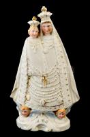 Máriacelli emlék Szűz anya a kis Jézussal, kézzel festett, jelzés nélkül, kopott, m: 25 cm