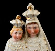 Máriacelli emlék Szűz anya a kis Jézussal, kézzel festett, jelzés nélkül, kopott, m: 25 cm