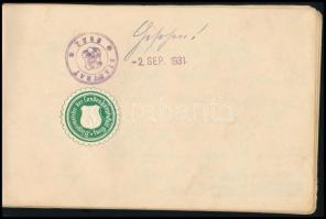 1931 A Graz-i vásár ideje alatt (augusztus-szeptember) összegyűjtött több mint 60 bejegyzést, aláírá...