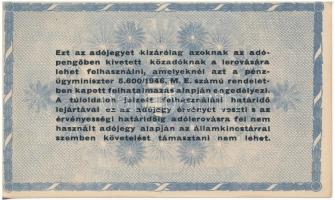 1946. 10.000.000AP sorozat- és sorszám nélkül T:I-