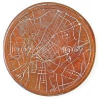 Szovjetunió DN "Minszk / 1067-1967" Br plakett (82mm) T:1- ph., patina
Soviet Union ND &q...