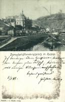 1898 Ústí nad Labem, Aussig; Dampfschifflandungsplatz / port