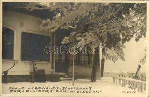 1939 Perchtoldsdorf, Parapluiberg, Frenz Ferdinands Schutzhaus / rest house in winter. photo