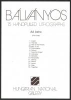 1984 Bálványos Huba (1938-2011): Ad Astra IV. Örömünnep, linómetszet, jelzett, sorszámozott művészpé...