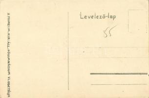 Fiume, Rijeka; Magyar királyi Állami Főgimnázium VI. osztály Deákfalvára, studentika, magyar címer /...