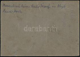 cca 1890-1900 Amerikába emigrált magyar házaspár népviseletben, New Yorkban, hátoldalon feliratozott...