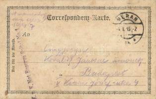 Merano, Meran (Südtirol); Meraner Bauer und Bauerin / folklore + "K & k Not-Reserve-Spital ...