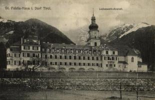 Tirolo, Dorf Tirol (Südtirol); St. Fidelis Haus, Liebeswerk Anstalt + "K.u.k. Not Reserve Spital No. 3. Dorf Tirol"