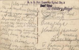 Tirolo, Dorf Tirol (Südtirol); St. Fidelis Haus, Liebeswerk Anstalt + "K.u.k. Not Reserve Spita...