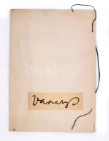 1968 Vaszary János (1899-1963) 18 lapos mappa (eredetileg 40), offszet, papír, jelzett a nyomatokon,(Bp., KMI (Központi Múzeumi Igazgatóság)), 30x42 cm