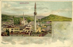 Sarajevo, mosque. Verlag Emil Storch, Kosmos litho s: Geiger R.
