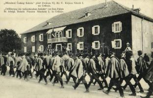 Cetinje, Cettigne; Mimohod Ceskog Sokola, pred Dvorom Nj. Kr. V. Knjaza Nikole I. / Parade of the Czech Sokol in front of the palace of Nicholas I of Montenegro