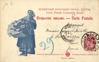 1901 Moscow, Moskau, Moscou; Monument de Minine et Pojarsky / monument of Kuzma Minin and Pozharsky....