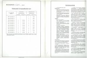 Budapest 1986. "Magyar Posta Körzeti Telefonkötvénye" 100.000Ft-ról (3x) közte sorszámköve...
