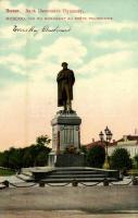 Moscow, Moskau, Moscou; Vue du Monument au poete Pouschkine / Pushkin statue (EK)