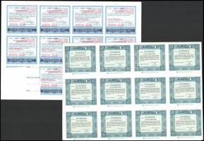 Vegyes 5db-os részvény tétel 1984-1995. közötti időszakból benne "Postabank", "Kontra...