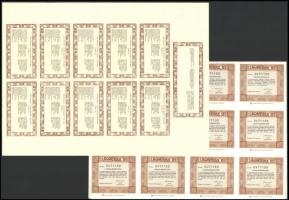 Vegyes 5db-os részvény tétel 1984-1995. közötti időszakból benne "Postabank", "Kontra...