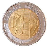 Svájc 2002. 5Fr Escalade eredeti dísztokban, tanúsítvánnyal T:BU Switzerland 2002. 5 Francs Escalade in original case with certificate C:BU