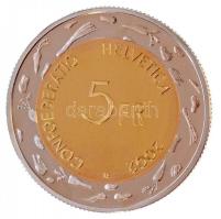 Svájc 2002. 5Fr "Escalade" eredeti dísztokban, tanúsítvánnyal T:BU
Switzerland 2002. 5 Fr...