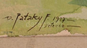 Pataky Ferenc(1897-?): Velence. Akvarell, papír, jelzett, 25×36 cm
