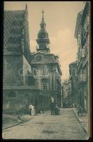 cca 1910 Antiquitates Judaicae Pragenses - régi prágai zsidó emlékek, 25 db képet tartalmazó füzet, ...