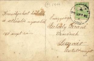 1911 Jászszentlászló, Szentlászló (Kiskunmajsa); nyaralók szamár szekéren. photo (EK)