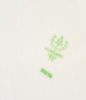 Hollóházi fali dísztál. Kézzel festett, jelzett. Hibátlan. d:24 cm