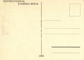 1945 Budapest - 4 db városképes lap a második világháború utáni romokról / 4 town-view postcards of ...