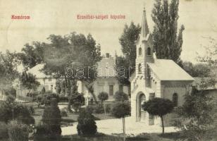 1911 Komárom, Komárnó; Erzsébet szigeti kápolna. Czike Dénes kiadása / chapel (fl)