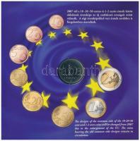 2007. 1Ft-100Ft (8xklf) "Római Szerződés" forgalmi sor, benne 50Ft "50 éves a Római S...