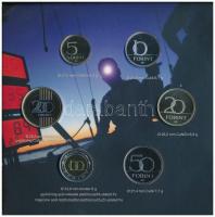 2018. 1Ft-200Ft (6xklf) "50. Kékszalag Erste Nagydíj" forgalmi sor dísztokos szettben + &q...