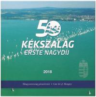 2018. 1Ft-200Ft (6xklf) "50. Kékszalag Erste Nagydíj" forgalmi sor dísztokos szettben (2x)...