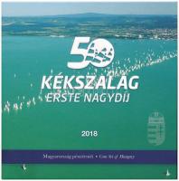 2018. 1Ft-200Ft (6xklf) "50. Kékszalag Erste Nagydíj" forgalmi sor dísztokos szettben (2x)...