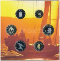 2018. 1Ft-200Ft (6xklf) "50. Kékszalag Erste Nagydíj" forgalmi sor dísztokos szettben (2x)...