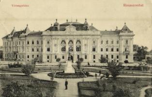 Rimaszombat, Rimavská Sobota; Vármegyeház. Ifj. Rábely Miklós kiadása / county hall (EK)