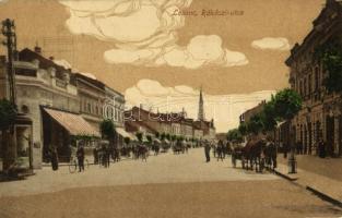 Losonc, Lucenec; Rákóczi utca. Bicskei Zoltán kiadása / street (EK)