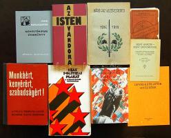 Érdekes nagy tétel: 23 db vegyes könyv (haditudommány, történelem, életrajz, stb...) a háború előttől 1980-ig