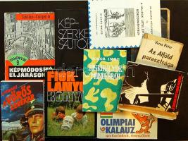 Érdekes nagy tétel: 23 db vegyes könyv (haditudommány, történelem, életrajz, stb...) a háború előttő...