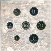 2008. 1Ft-100Ft (7xklf) darabos forgalmi sor "Búcsú az egy- és kétforintostól" dísztokos s...