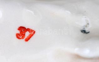 Kutyus, jelzett, kézzel festett, apró kopásnyomokkal, m: 11 cm, h:30 cm