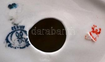 Kutyus, jelzett, kézzel festett, apró kopásnyomokkal, m: 18 cm