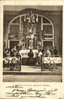 1908 Máriabesnyő (Gödöllő), templom belső, főoltár, búcsújáróhely. Kiadja Reich Miksa
