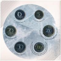 2018. 5Ft-200Ft (6xklf) "Pengék a jégen" forgalmi sor dísztokos szettben + 50Ft "Jégk...