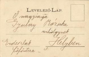 1904 Kassa, Kosice; Hadtestparancsnokság. Kiadja László Béla / K.u.K. military army corps headquarte...